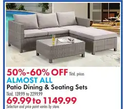 Boscov's ALMOST ALL Patio Dining & Seating Sets Patio offer