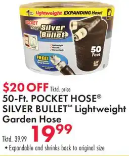 Boscov's 50-Ft. POCKET HOSE SILVER BULLET Lightweight Garden Hose offer