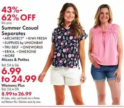 Boscov's Summer Casual Separates offer