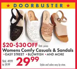 Boscov's Womens Comfy Casuals & Sandals offer