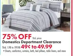Boscov's Domestics Department Clearance offer
