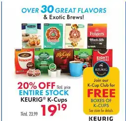 Boscov's KEURIG K-Cups offer