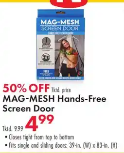 Boscov's MAG-MESH Hands-Free Screen Door offer