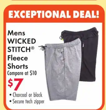 Boscov's Mens WICKED STITCH Fleece Shorts offer
