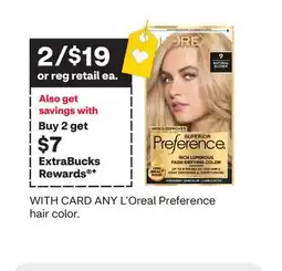 CVS ANY L'Oreal Preference hair color offer