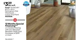 Lowe's DuraCraft 8.9-in x 46-in Nottingham Oak Wood-Look Luxury Vinyl Plank offer