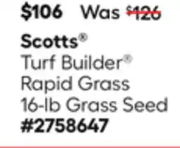 Lowe's Turf Builder Rapid Grass 16-lb Grass Seed offer