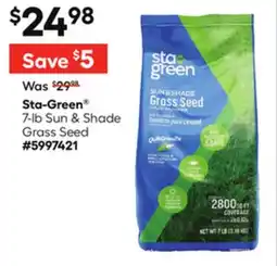 Lowe's 7-lb Sun & Shade Grass Seed offer