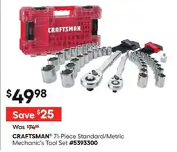 Lowe's 71-Piece Standard/Metric Mechanic's Tool Se offer