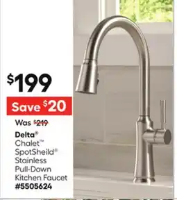 Lowe's Chalet SpotSheild Stainless Pull-Down Kitchen Faucet offer