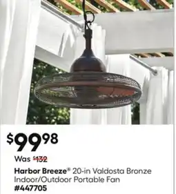 Lowe's 20-in Valdosta Bronze Indoor/Outdoor Portable Fan offer
