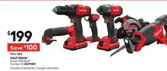 Lowe's 6-Tool V20 MaxF Combo Kit offer