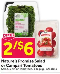 Stop&Shop Nature's Promise Salad or Campari Tomatoes offer