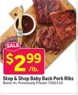 Stop&Shop Stop & Shop Baby Back Pork Ribs offer