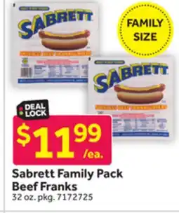 Stop&Shop Sabrett Family Pack Beef Franks offer