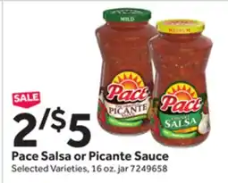 Stop&Shop Pace Salsa or Picante Sauce offer