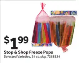 Stop&Shop Stop & Shop Freeze Pops offer
