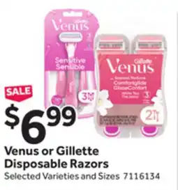 Stop&Shop Venus or Gillette Disposable Razors offer