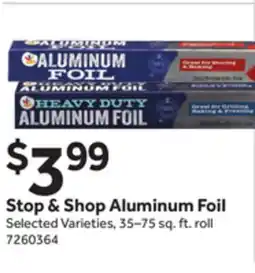 Stop&Shop Stop & Shop Aluminum Foil offer