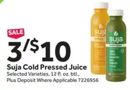 Stop&Shop Suja Cold Pressed Juice offer