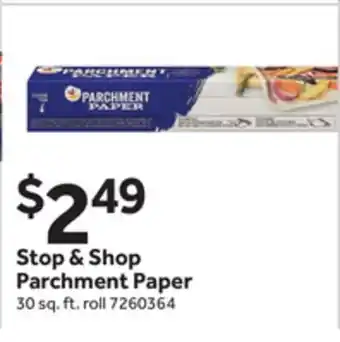 Stop&Shop Stop & Shop Parchment Paper offer