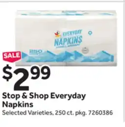 Stop&Shop Stop & Shop Everyday Napkins offer