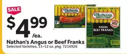 Stop&Shop Nathan's Angus or Beef Franks offer