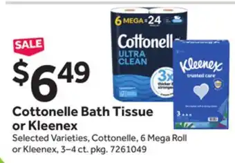 Stop&Shop Cottonelle Bath Tissue or Kleenex offer