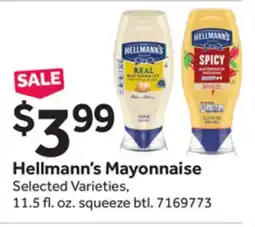 Stop&Shop Hellmann's Mayonnaise offer