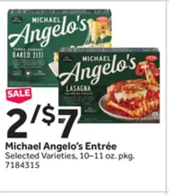 Stop&Shop Michael Angelo's Entrée offer