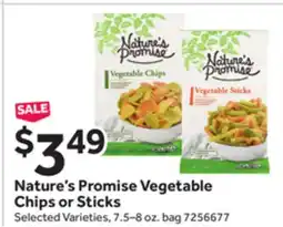 Stop&Shop Nature's Promise Vegetable Chips or Sticks offer