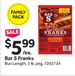 Stop&Shop Bar S Franks Bun offer