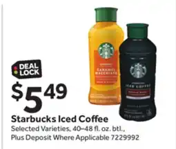 Stop&Shop Starbucks Iced Coffee offer