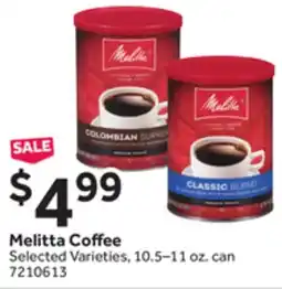 Stop&Shop Melitta Coffee offer