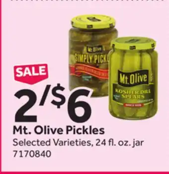 Stop&Shop Mt. Olive Pickles offer