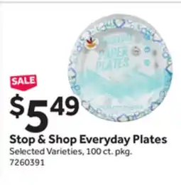 Stop&Shop Stop & Shop Everyday Plates offer