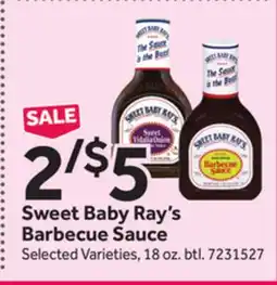 Stop&Shop Sweet Baby Ray's Barbecue Sauce offer