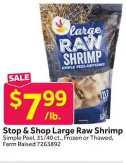 Stop&Shop Stop & Shop Large Raw Shrimp offer