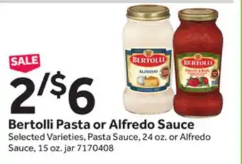 Stop&Shop Bertolli Pasta or Alfredo Sauce offer