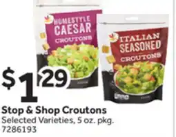 Stop&Shop Stop & Shop Croutons offer