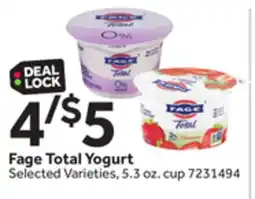 Stop&Shop Fage Total Yogurt offer