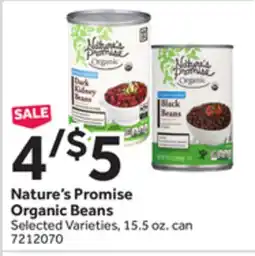 Stop&Shop Nature's Promise Organic Beans offer