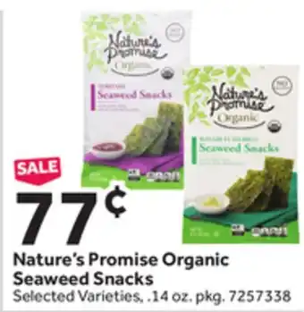 Stop&Shop Nature's Promise Organic Seaweed Snacks offer