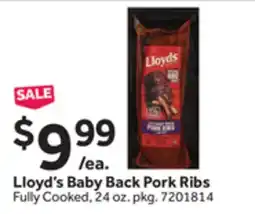 Stop&Shop Lloyd's Baby Back Pork Ribs offer