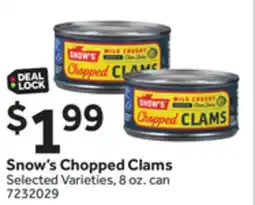 Stop&Shop Snow's Chopped Clams offer