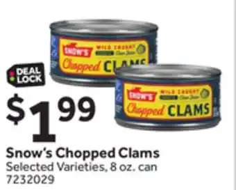Stop&Shop Snow's Chopped Clams offer