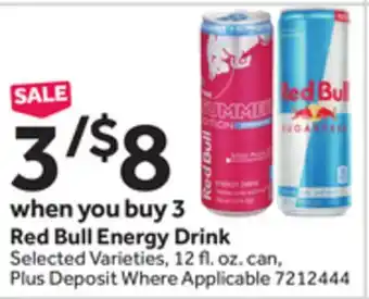 Stop&Shop Red Bull Energy Drink offer