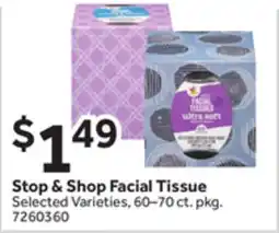 Stop&Shop Stop & Shop Facial Tissue offer