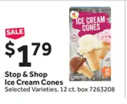Stop&Shop Stop & Shop Ice Cream Cones offer