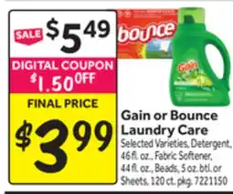Stop&Shop Gain or Bounce Laundry Care offer